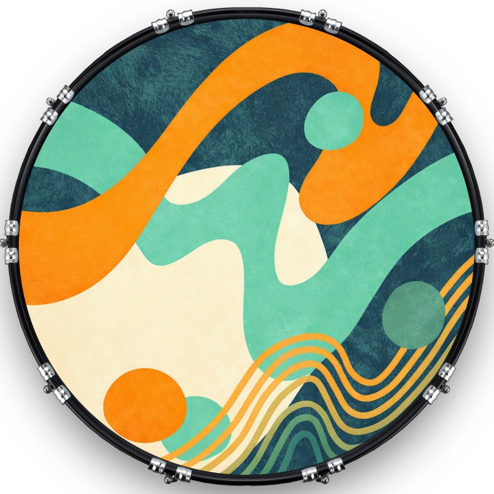 Custom Drumhead — 18" · Direct · 166E7D
