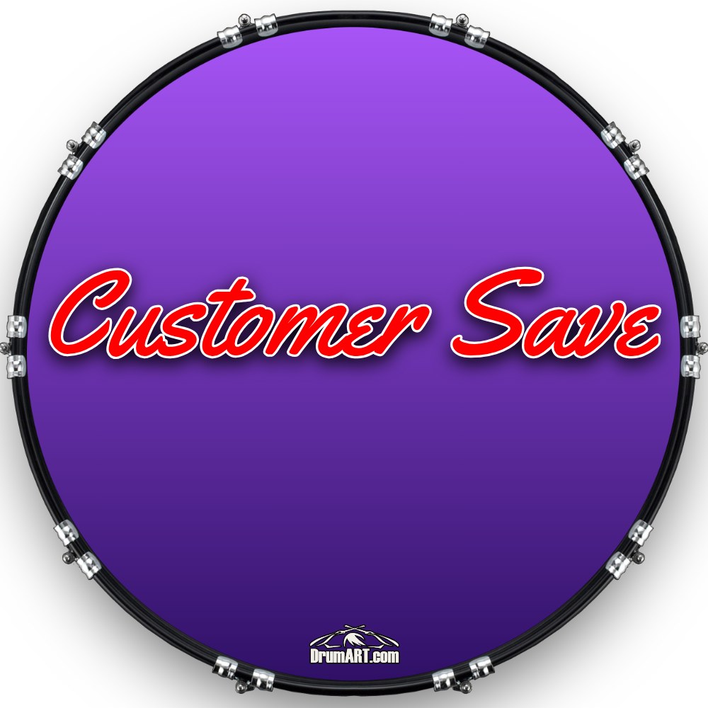 Custom Drumhead — 22" · 05DF3D