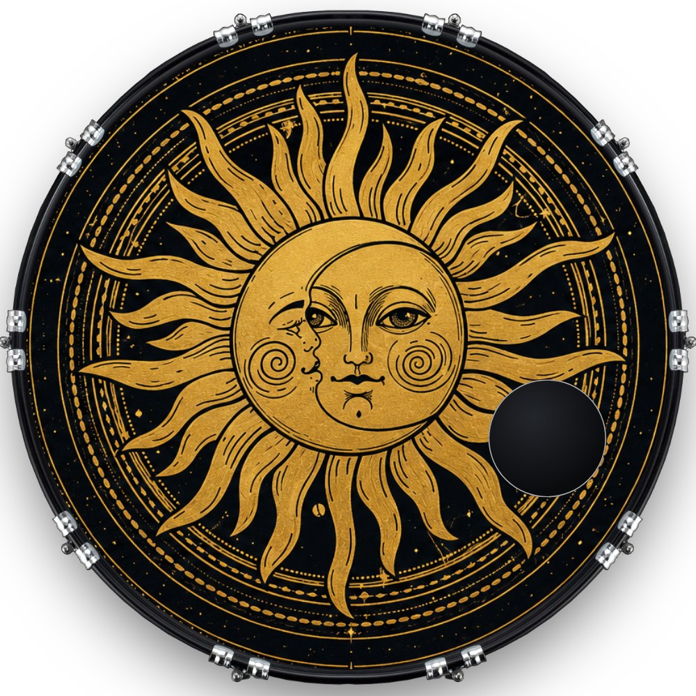 Custom Drumhead — 22" · 001FBC
